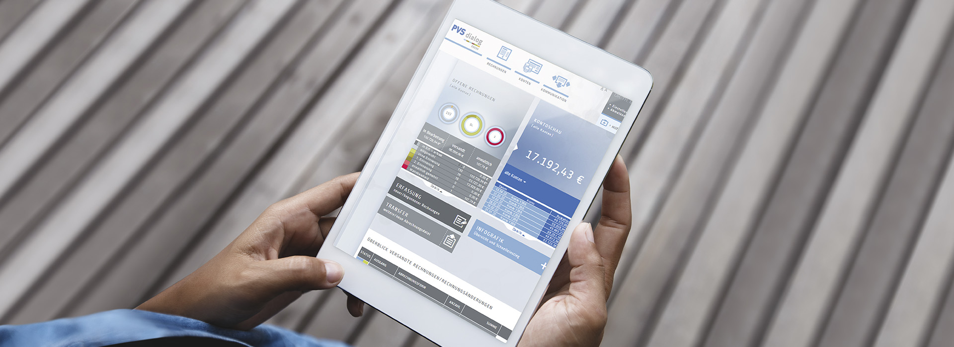 PVS dialog auf Tablet